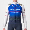 Cykeltøj + Cykelshorts 2022 Quick-Step Alpha Vinyl Thermal Blå Hvid